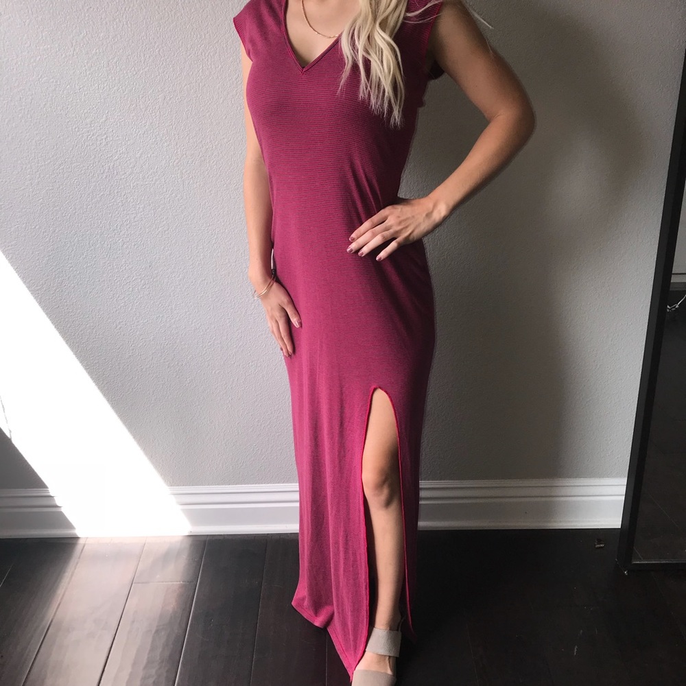 Splendid Brand new pink striped maxi dress